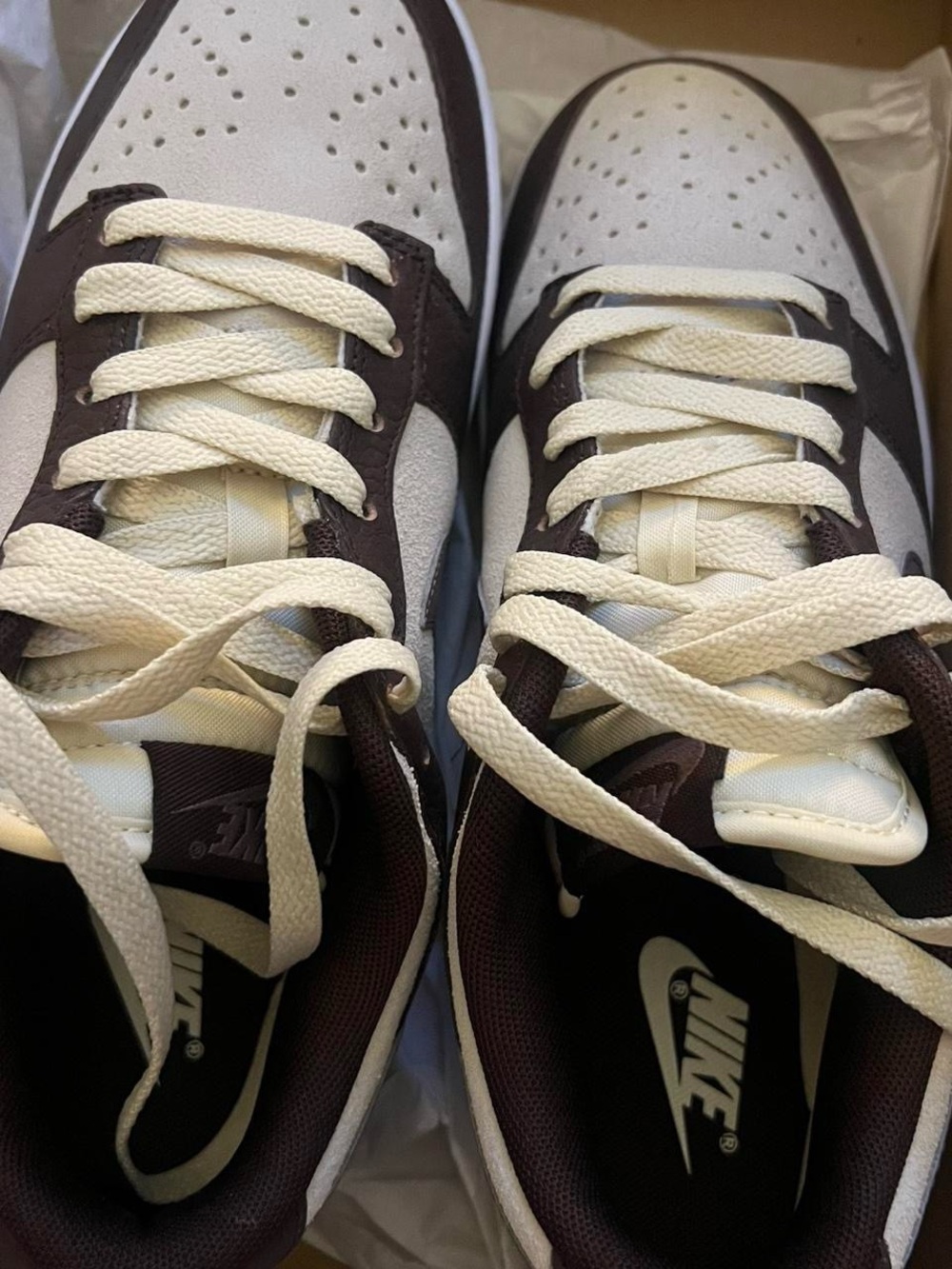 Nike Women’s Low-Top Sneakers in Brown and Cream - Picture 3 of 8